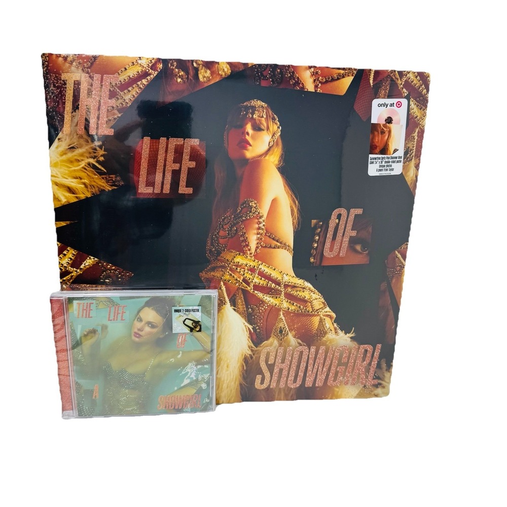 Taylor Swift - The Life of a Showgirl LP Vinyl, CD & Unique Poster Bundle